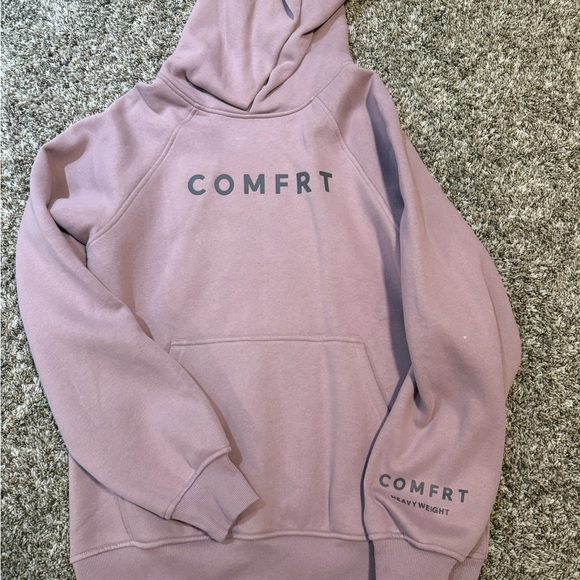 Comfrt Tops - COMFRT Women's Mauve Pullover Hoodie